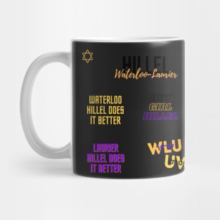 Hillel Waterloo Laurier Sticker Pack Mug